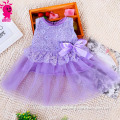 Cotton Kids Bow Lace Ball Gown Casual Chiffon Princess Baby Girls Dresses